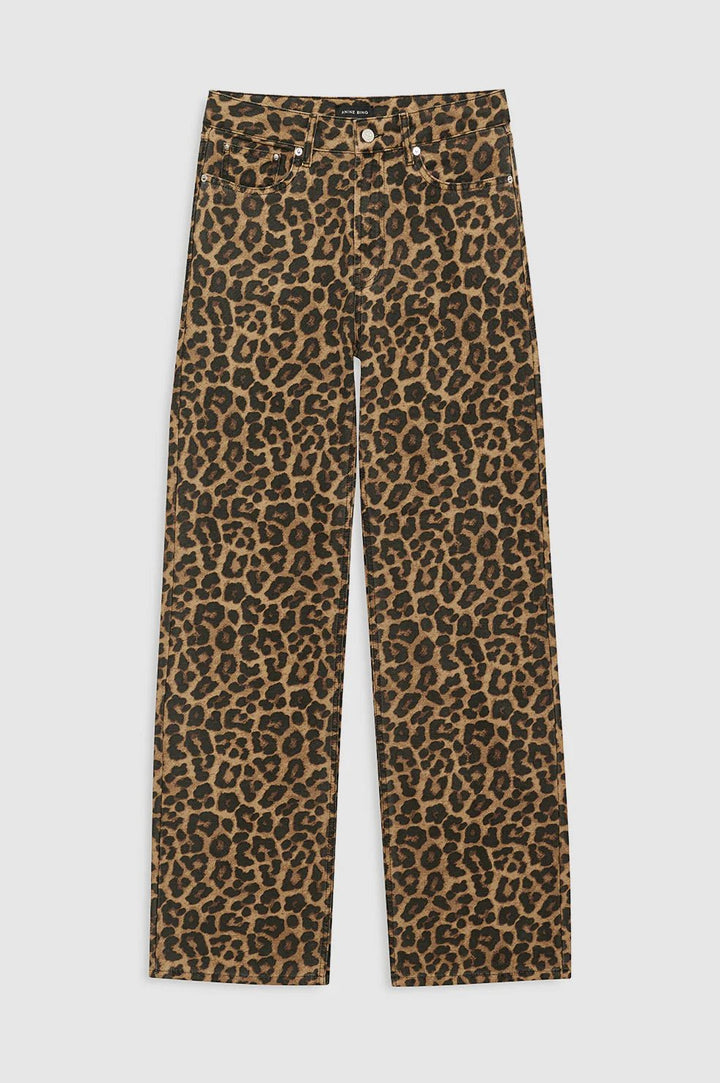 Anine Bing - Hugh Jean Black Brown Leopard - Kalifornia Jean Bar