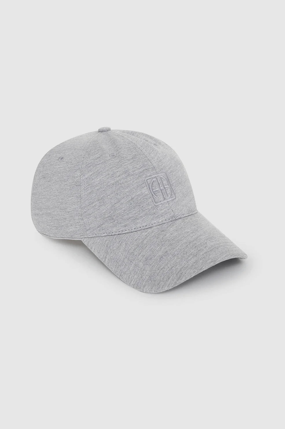 Anine Bing - Jeremy Baseball Cap Framed Monogram in Heathered Grey - Kalifornia Jean Bar