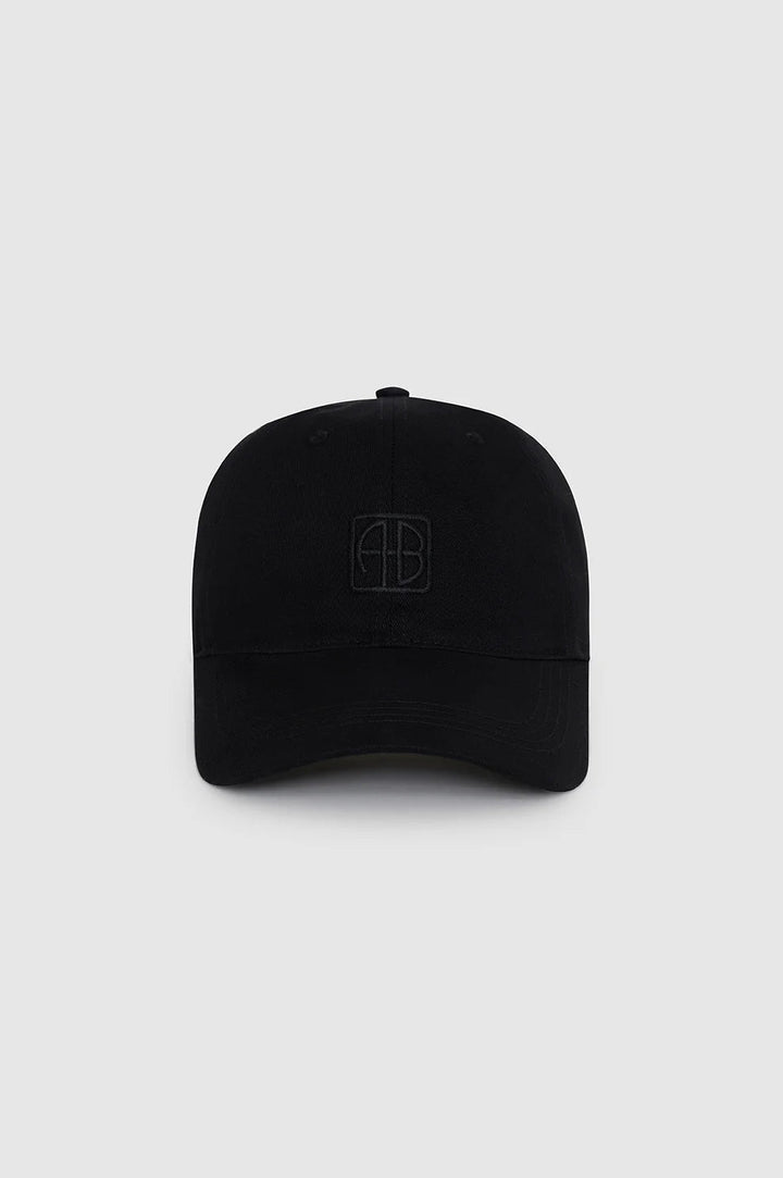Anine Bing - Jeremy Monogram Baseball Cap in Black - Kalifornia Jean Bar