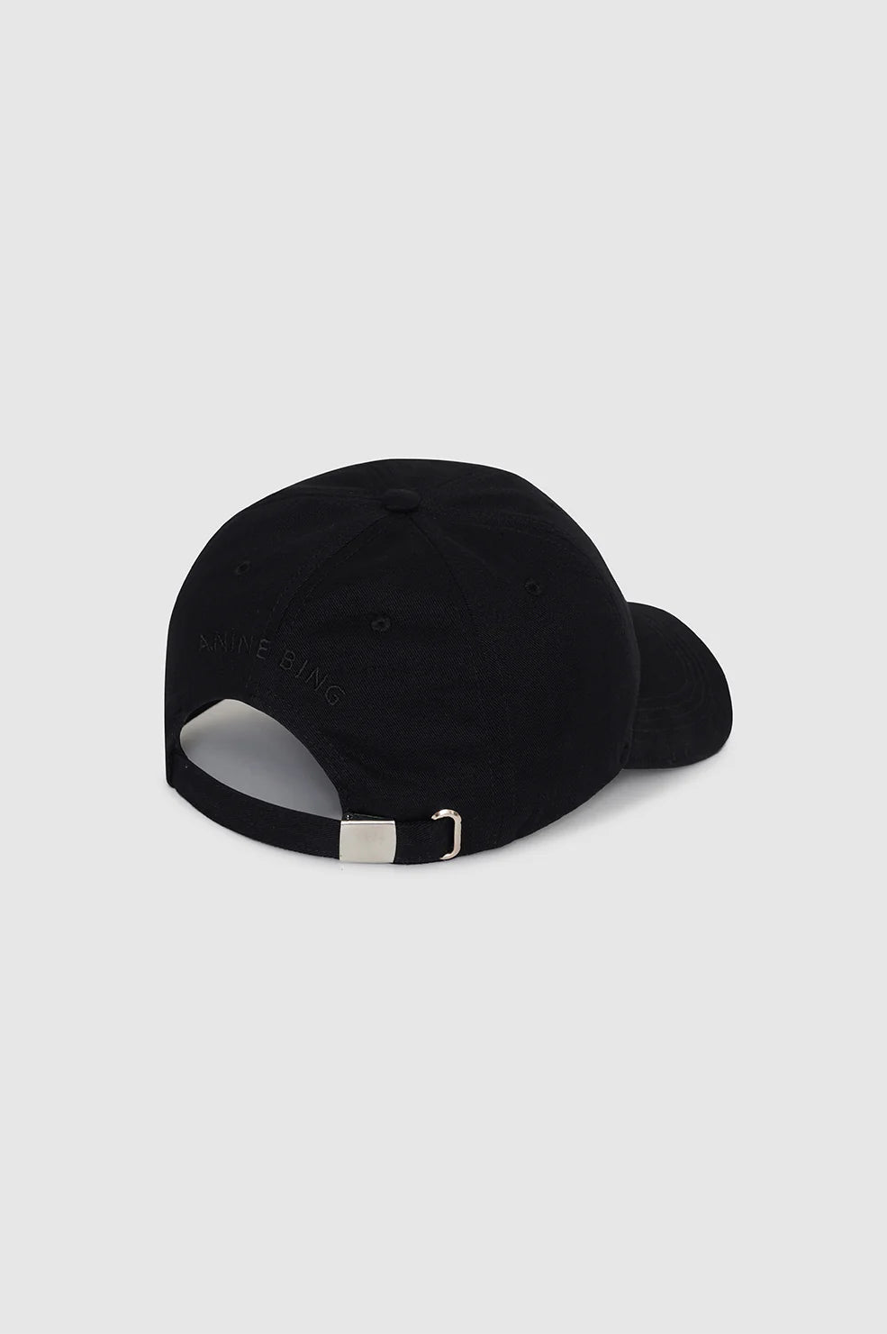 Anine Bing - Jeremy Monogram Baseball Cap in Black - Kalifornia Jean Bar