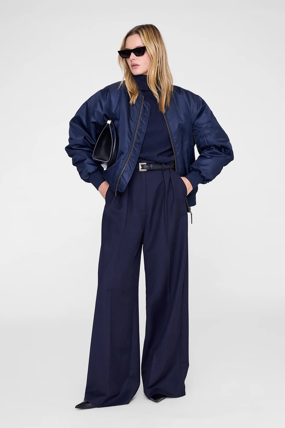 Anine Bing - Leon Bomber Midnight Blue - Kalifornia Jean Bar