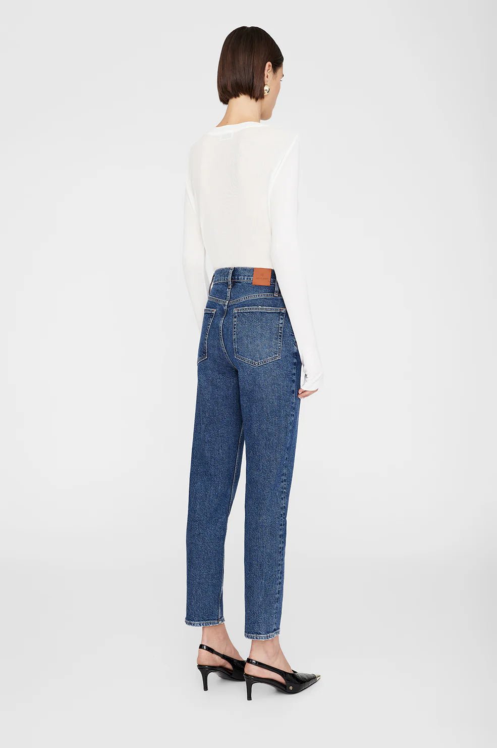 Anine Bing - Mid Indigo Samara Jean - Kalifornia Jean Bar