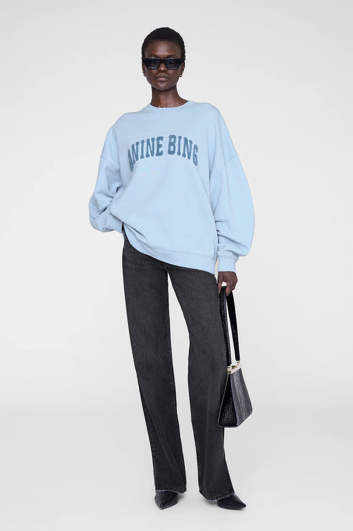 Anine Bing - Miles Sweatshirt - Pale Blue - Kalifornia Jean Bar