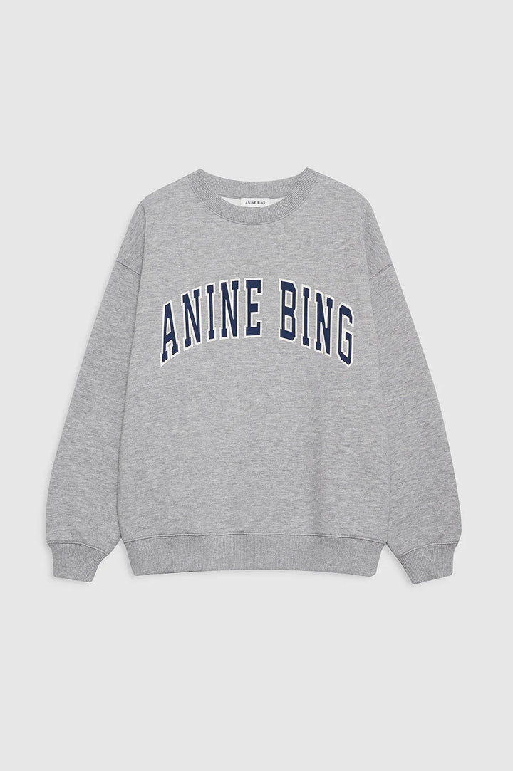 Anine Bing - Spencer Sweatshirt in Heather Grey - Kalifornia Jean Bar