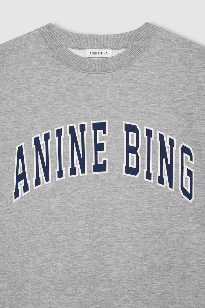 Anine Bing - Spencer Sweatshirt in Heather Grey - Kalifornia Jean Bar