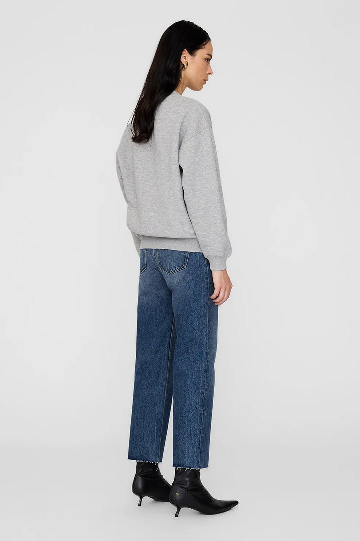 Anine Bing - Spencer Sweatshirt in Heather Grey - Kalifornia Jean Bar