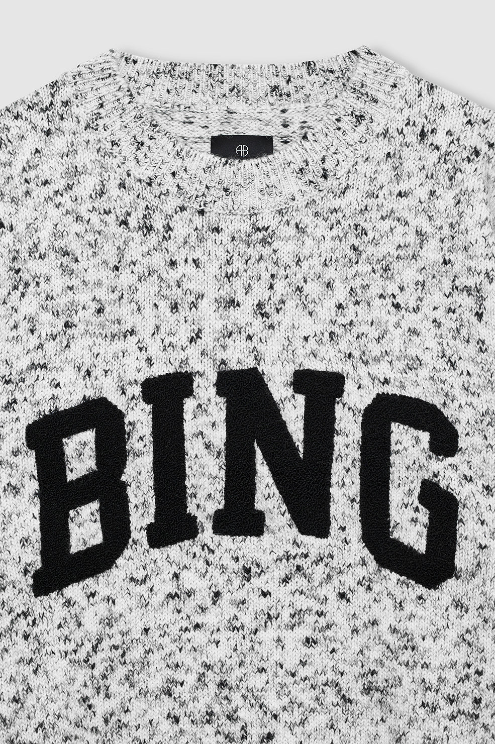 Anine Bing - Sydney Crew Marled White - Kalifornia Jean Bar