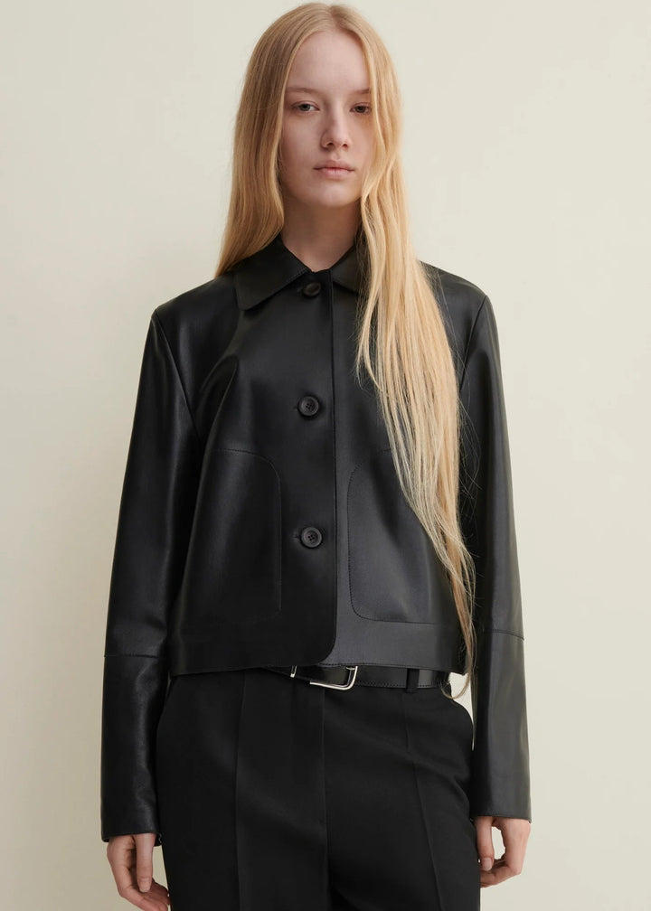 Arma - Emy Black Classic Leather Jacket - Kalifornia Jean Bar