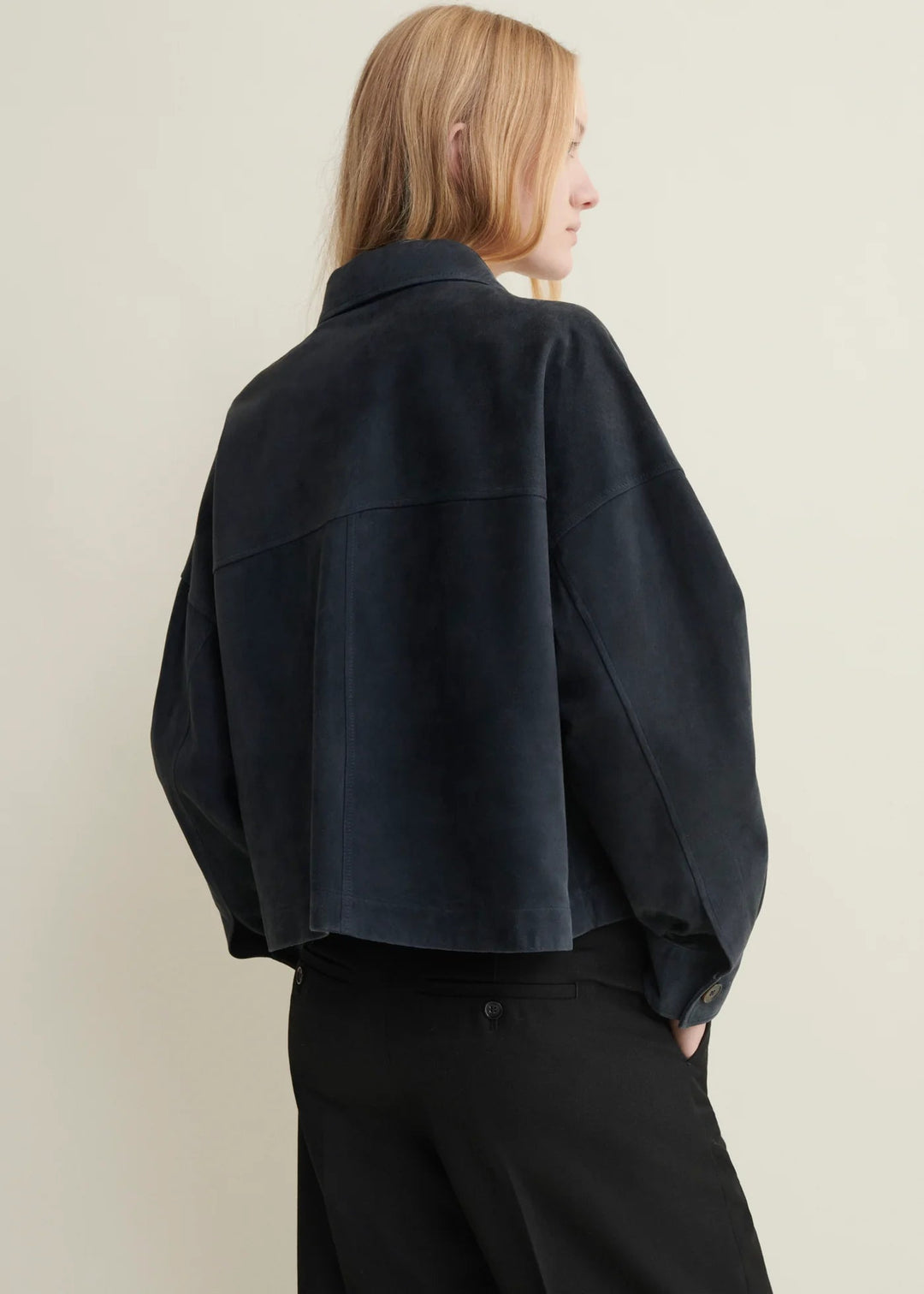 Arma - Miri Suede Jacket Dark Navy - Kalifornia Jean Bar