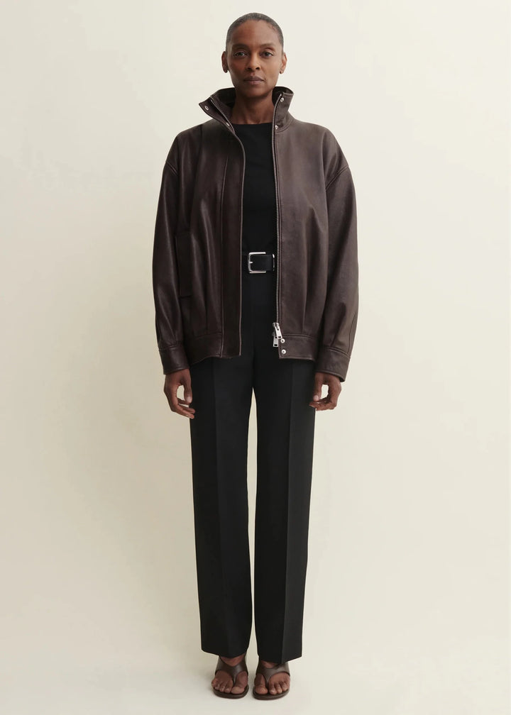 Arma - Paula Leather Jacket in Coffee Bean - Kalifornia Jean Bar