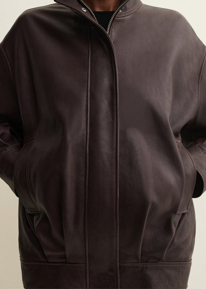 Arma - Paula Leather Jacket in Coffee Bean - Kalifornia Jean Bar