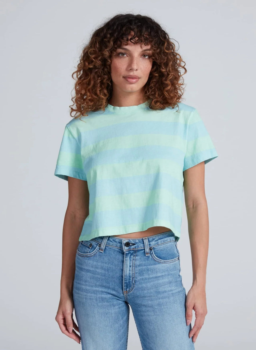 Askk NY - Shrunken Boy Tee Mint/Blue - Kalifornia Jean Bar