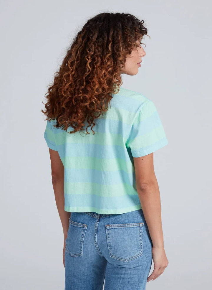 Askk NY - Shrunken Boy Tee Mint/Blue - Kalifornia Jean Bar