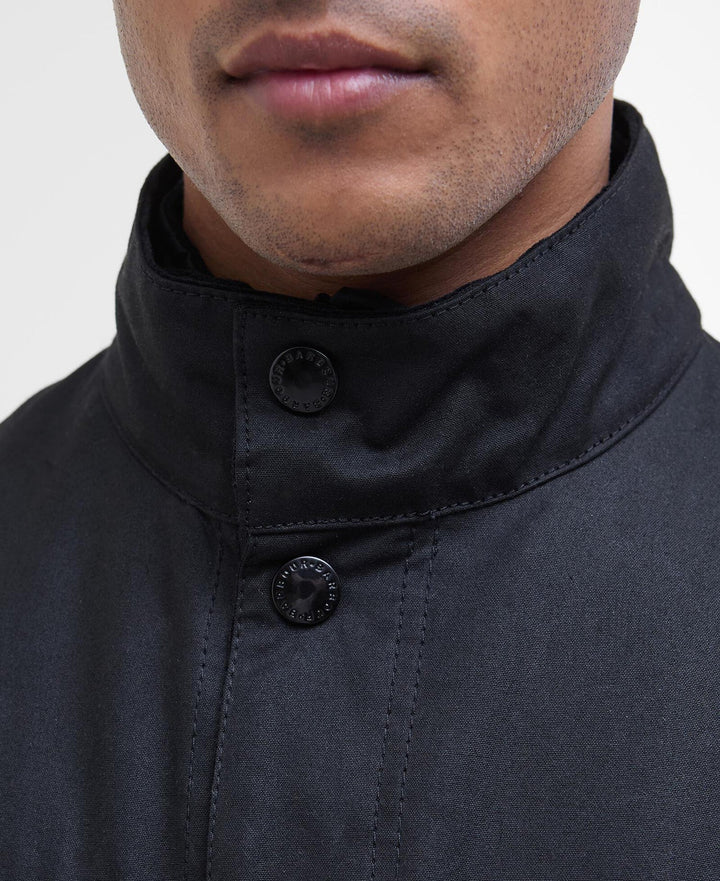 Barbour - Ogston Black Waxed Jacket - Kalifornia Jean Bar