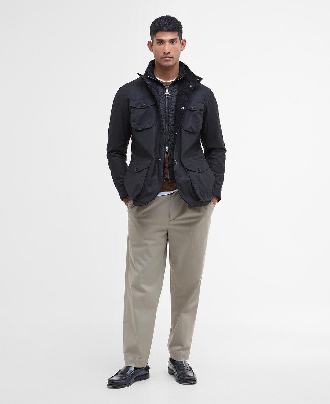 Barbour - Ogston Black Waxed Jacket - Kalifornia Jean Bar