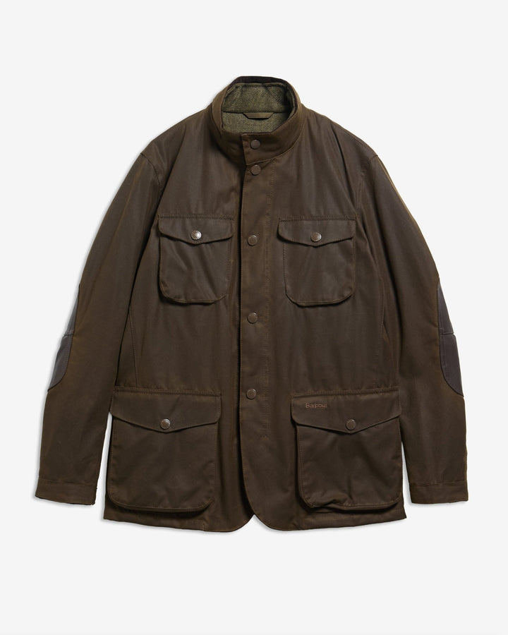 Barbour - Ogston Olive Waxed Jacket - Kalifornia Jean Bar