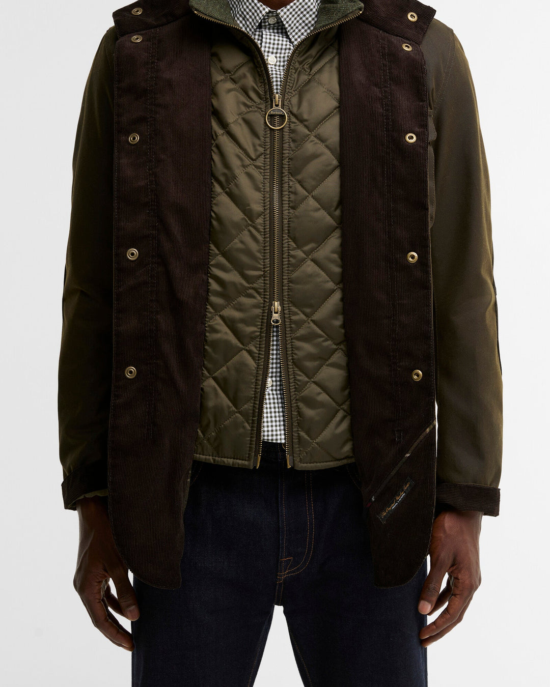 Barbour - Ogston Olive Waxed Jacket - Kalifornia Jean Bar
