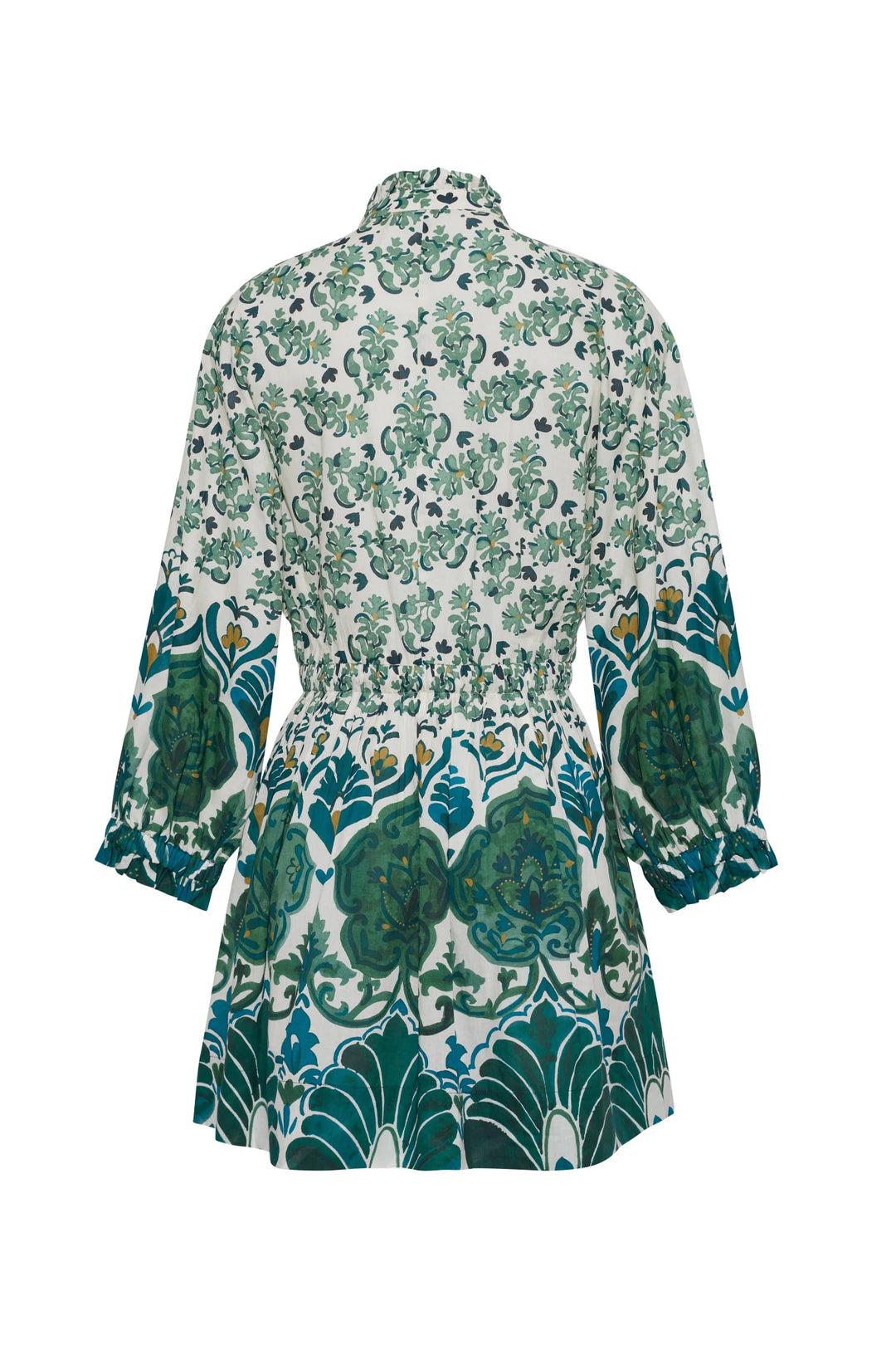 Cara Cara - Beatrice Mini Dress Samara Green - Kalifornia Jean Bar
