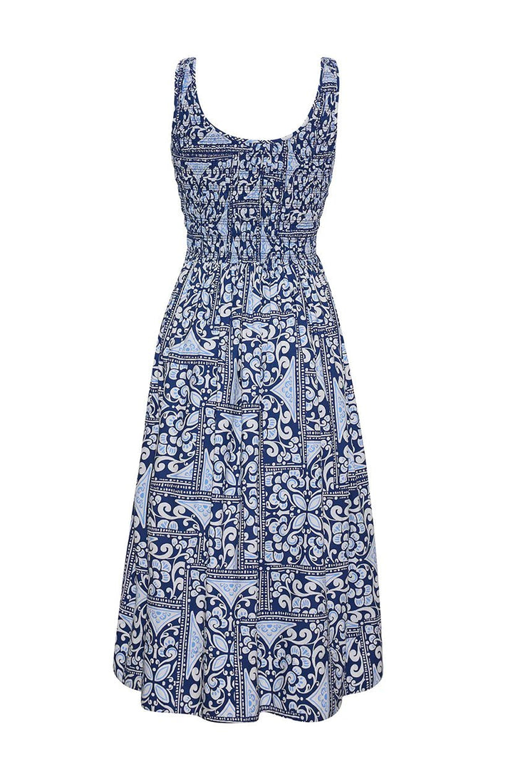Cara Cara - Bergamo Dress Hart Tile Navy - Kalifornia Jean Bar