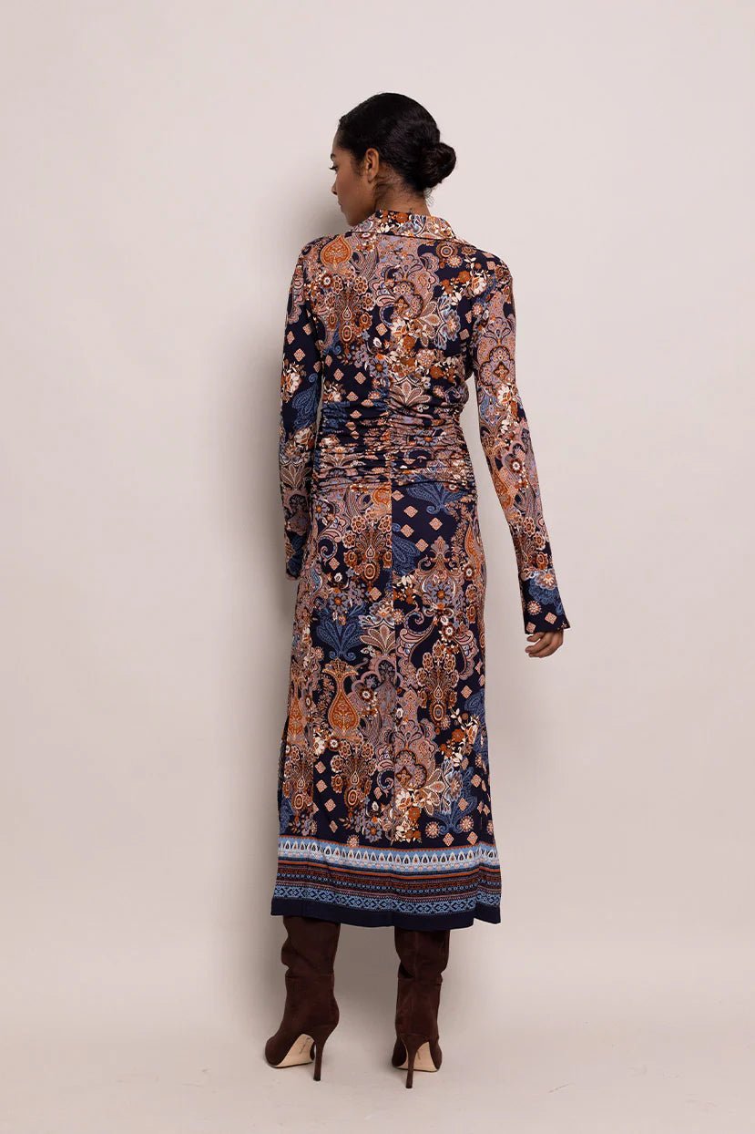 Cara Cara - Bluetif Cascade Shirley Dress - Kalifornia Jean Bar
