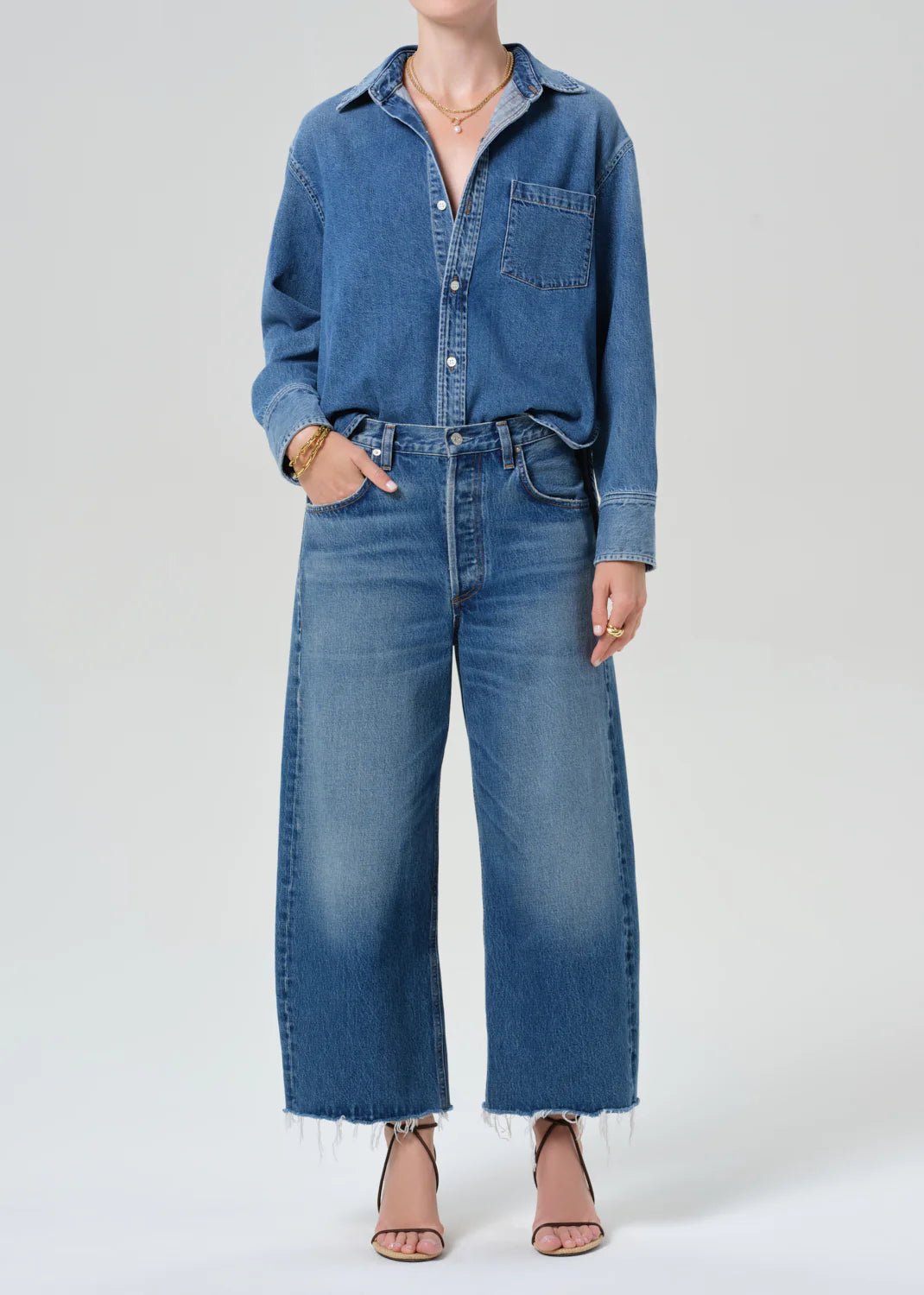 Citizens of Humanity - Chaya Ayla Raw Hem Crop - Kalifornia Jean Bar