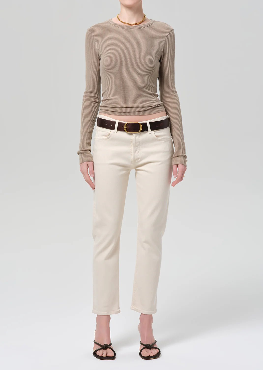 Citizens of Humanity - Emerson 27" Slim Boyfriend Almondette - Kalifornia Jean Bar