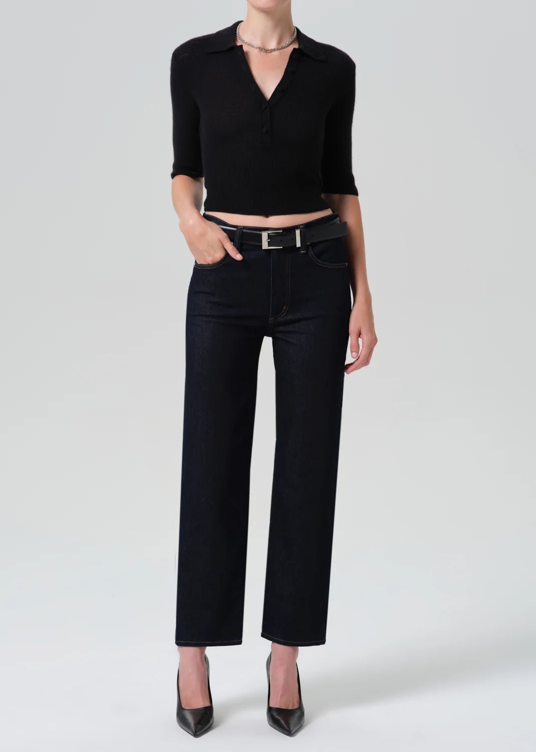 Citizens of Humanity - Inky Rinse Palma Straight Leg Jean - Kalifornia Jean Bar