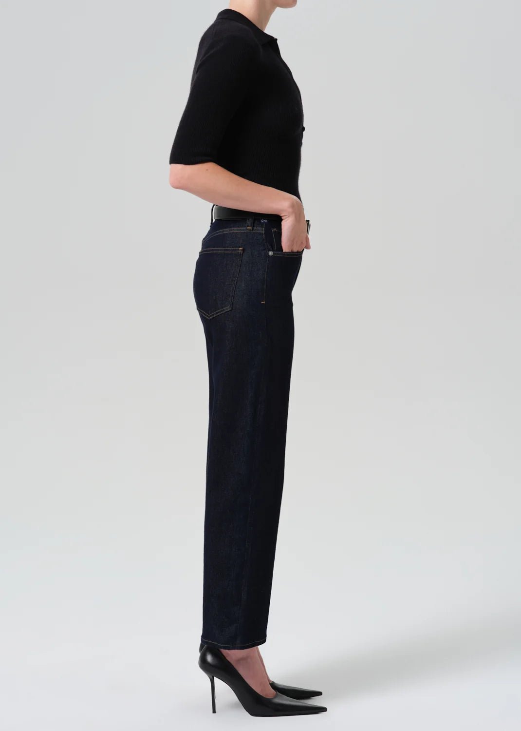 Citizens of Humanity - Inky Rinse Palma Straight Leg Jean - Kalifornia Jean Bar