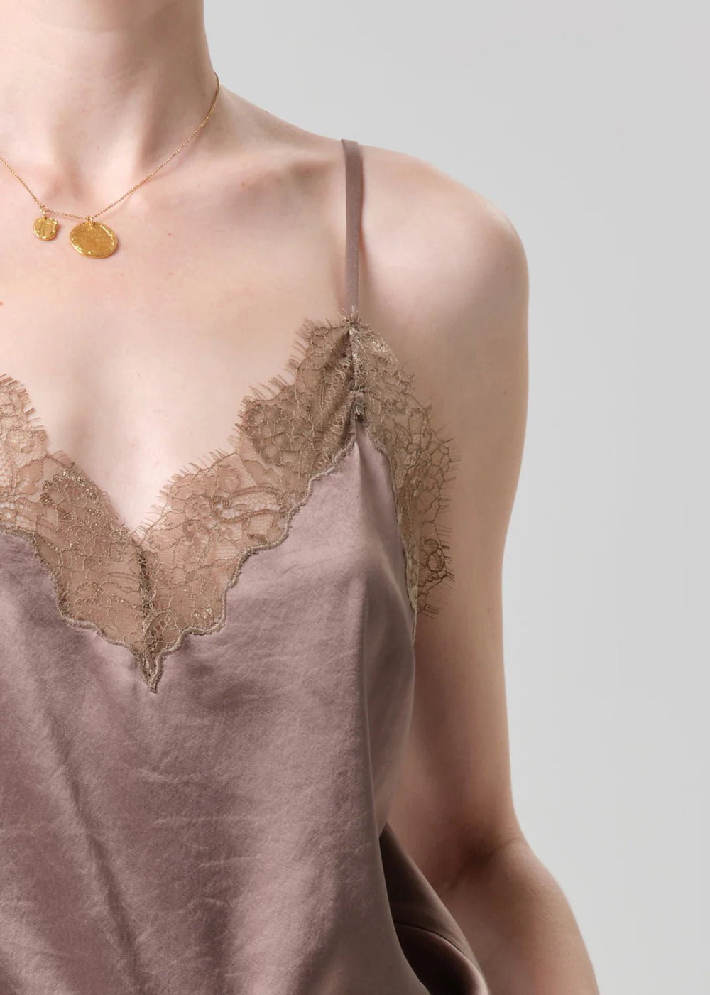 Citizens of Humanity - Lace Trimmed Cami Cocoa - Kalifornia Jean Bar