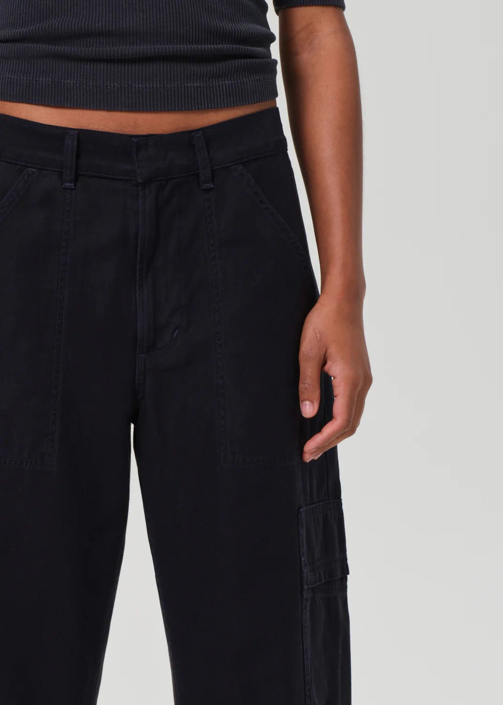 Citizens of Humanity - Marcelle Low Slung Cargo in True Navy - Kalifornia Jean Bar