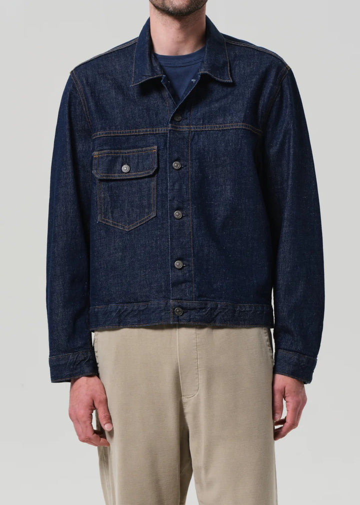 Citizens of Humanity - Men's Box Denim Jacket Crosshatch - Kalifornia Jean Bar