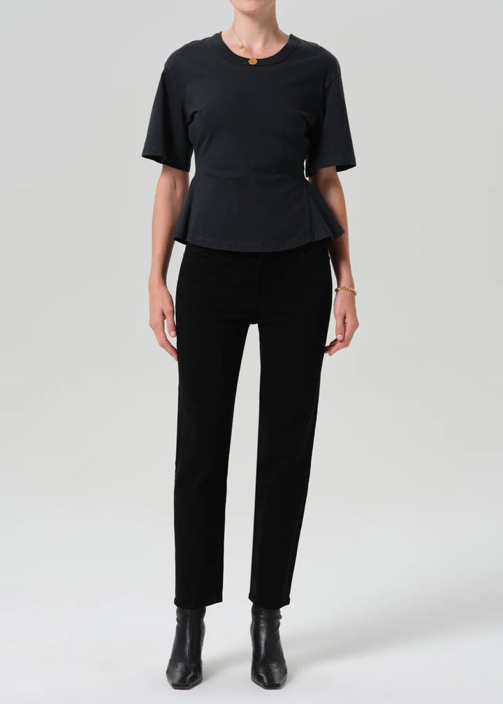 Citizens of Humanity - Plush Black Caia Straight Leg Jean - Kalifornia Jean Bar