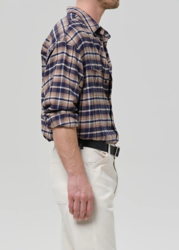 Citizens of Humanity - Shigoto Shirt in Rambler Plaid - Kalifornia Jean Bar