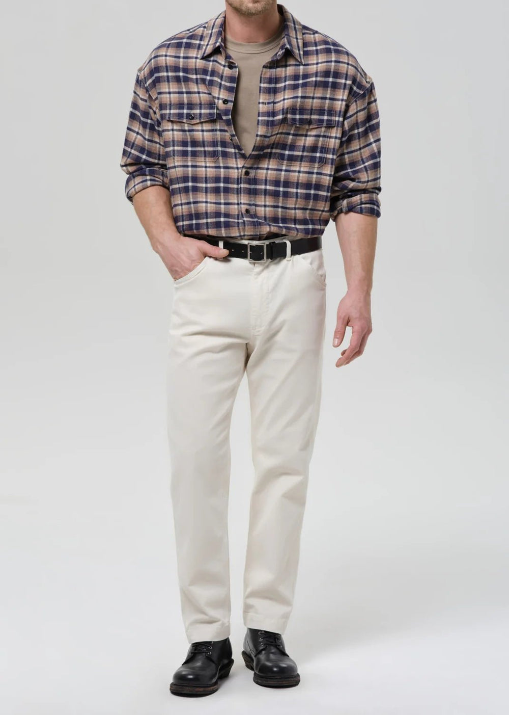 Citizens of Humanity - Shigoto Shirt in Rambler Plaid - Kalifornia Jean Bar