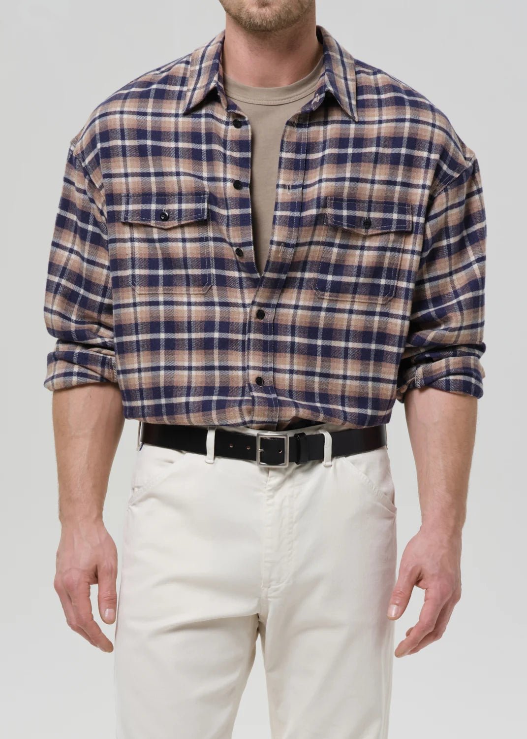 Citizens of Humanity - Shigoto Shirt in Rambler Plaid - Kalifornia Jean Bar