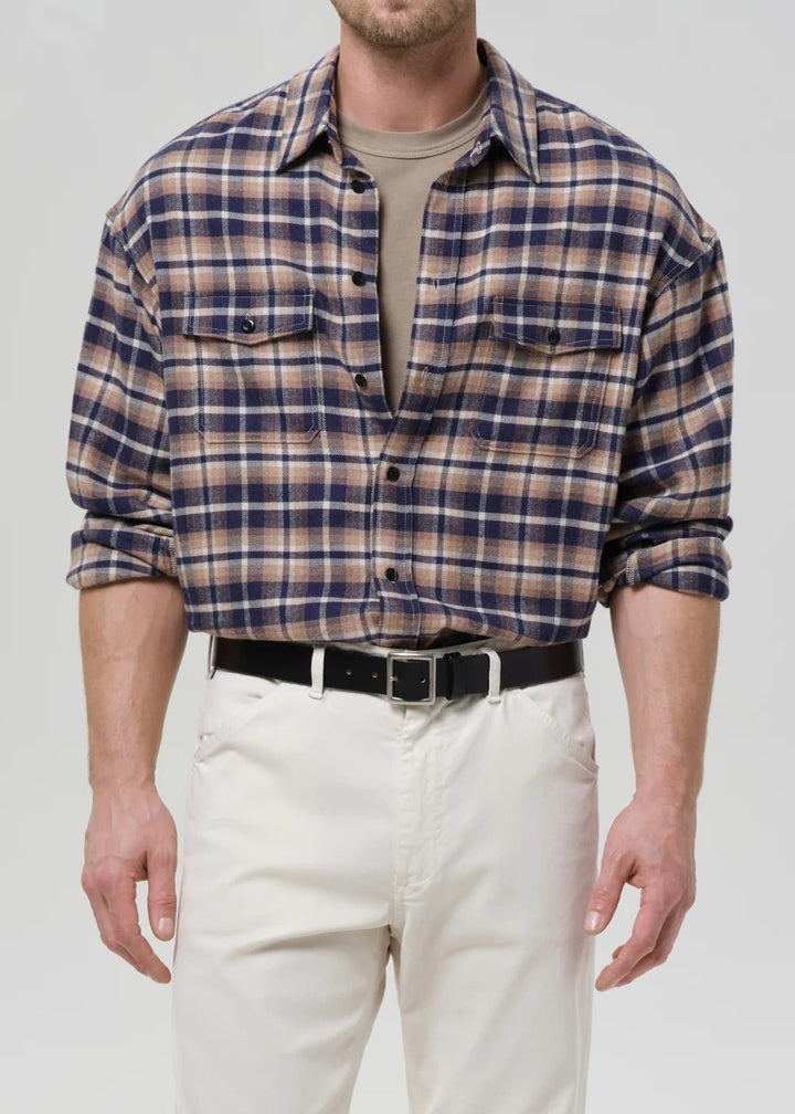 Citizens of Humanity - Shigoto Shirt in Rambler Plaid - Kalifornia Jean Bar