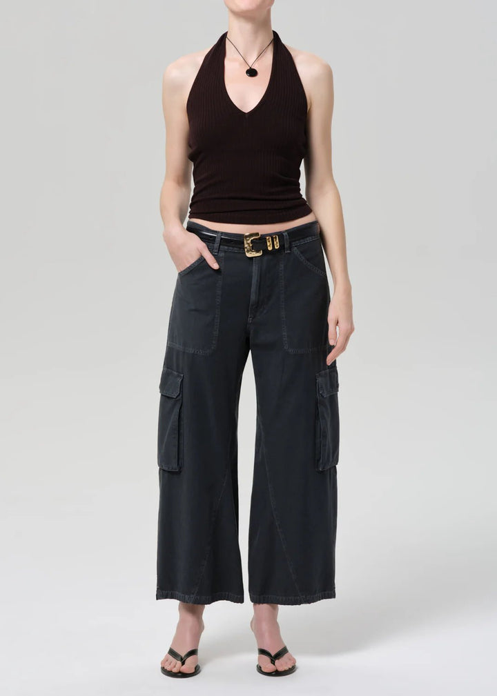 Citizens of Humanity - Thassos Twisted Seam Utility Pant Washed Black - Kalifornia Jean Bar