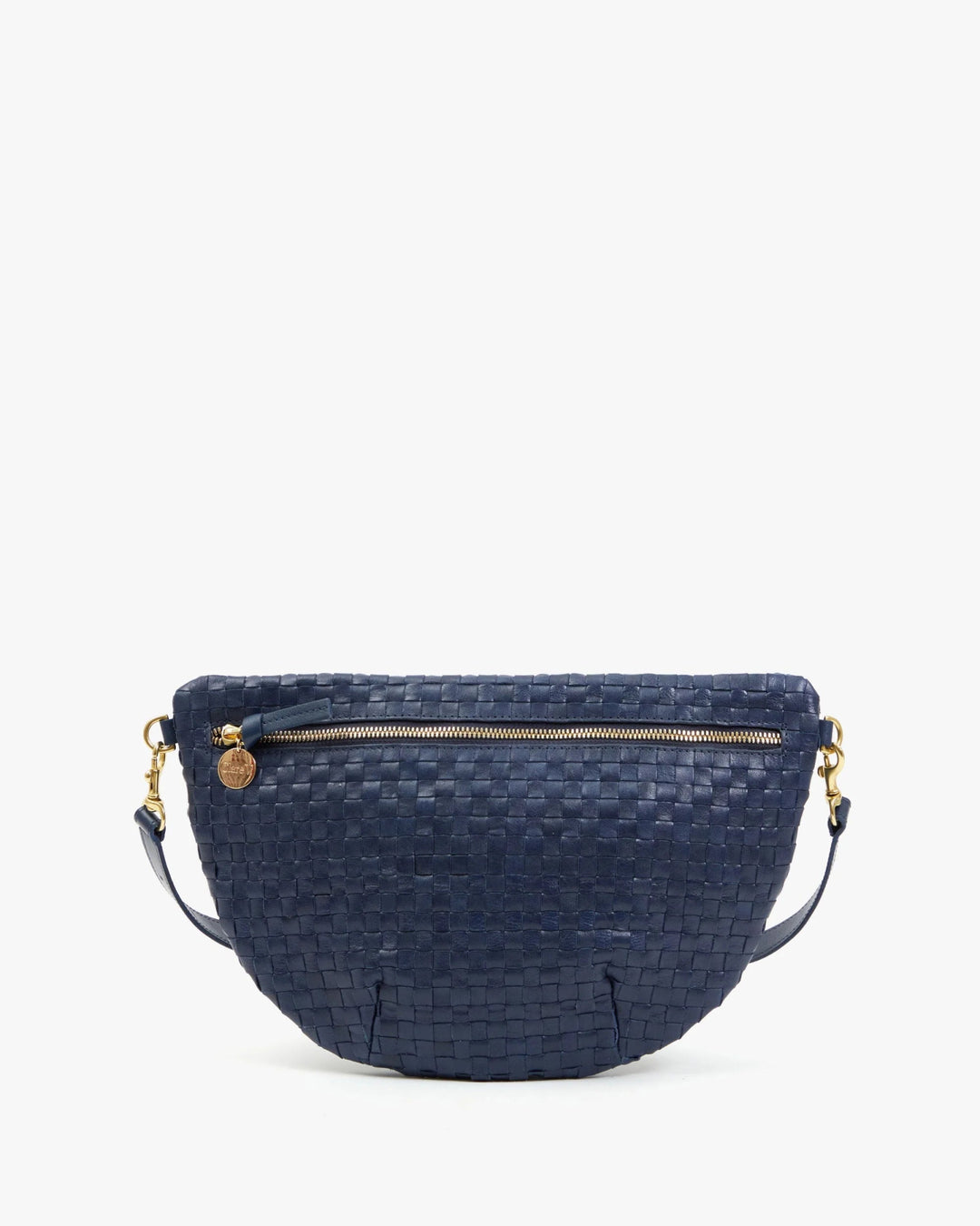 Clare V. - Bleu Marine Grande Fanny Woven Checker - Kalifornia Jean Bar