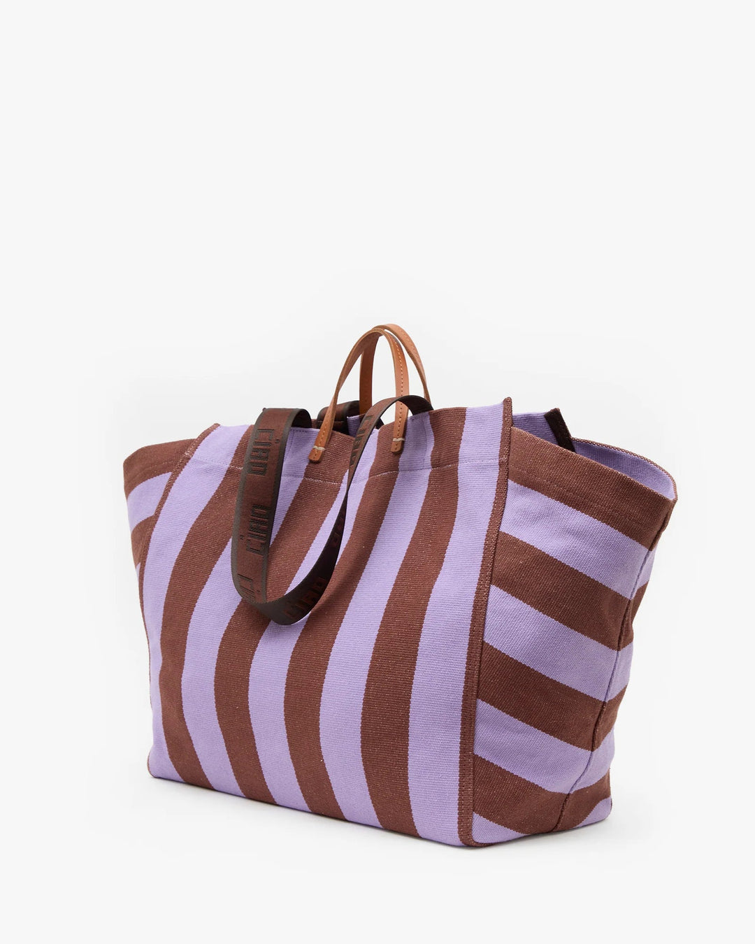 Clare V. - La Cote Tote Jacaranda/Hazelnut Stripe - Kalifornia Jean Bar