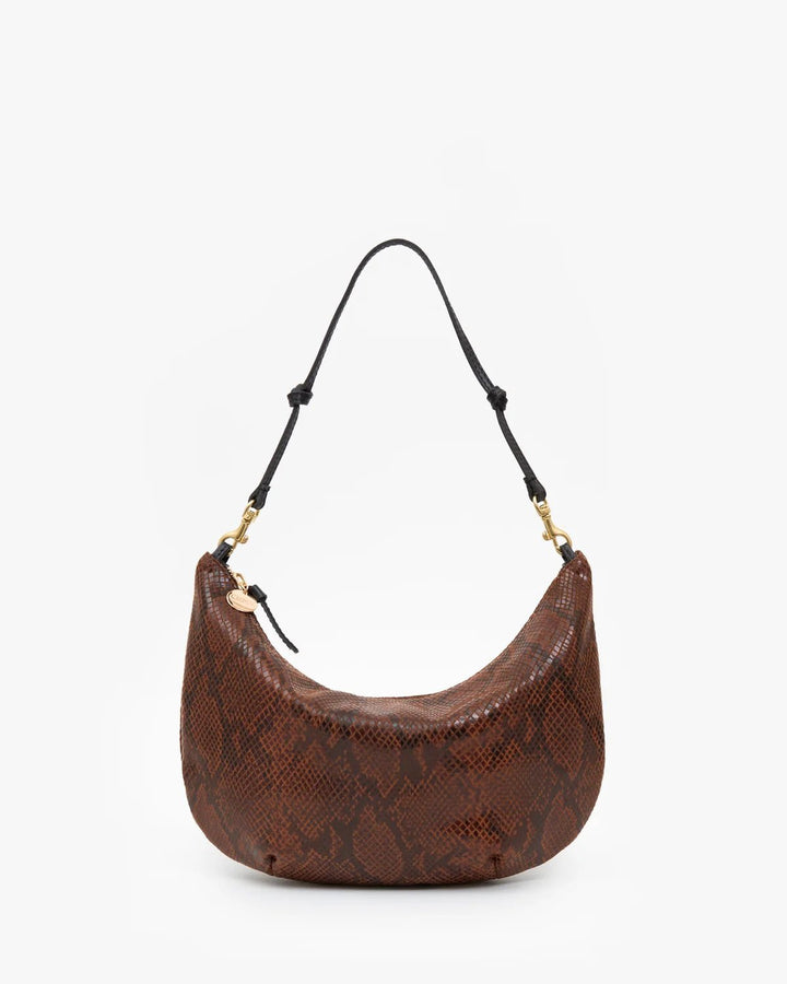Clare V. - Lune Bag in Auburn Python - Kalifornia Jean Bar