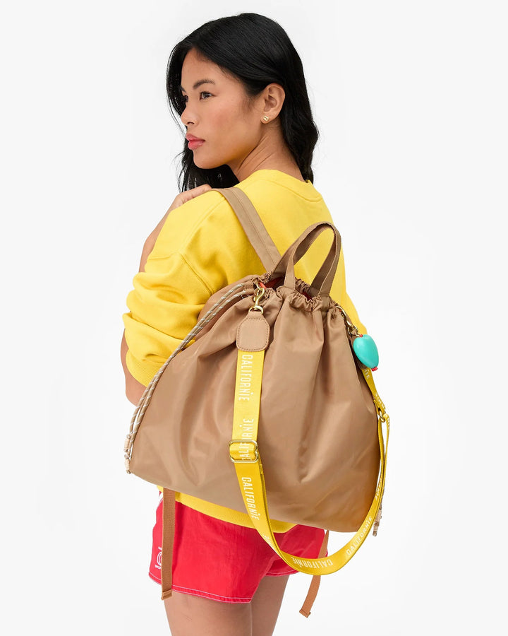 Clare V. - Sac Tout Back Pack in Latte - Kalifornia Jean Bar
