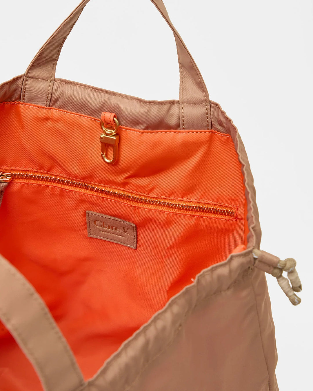 Clare V. - Sac Tout Back Pack in Latte - Kalifornia Jean Bar