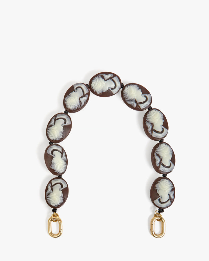 Clare V. - Shortie Strap Brown/Creme Cameo - Kalifornia Jean Bar