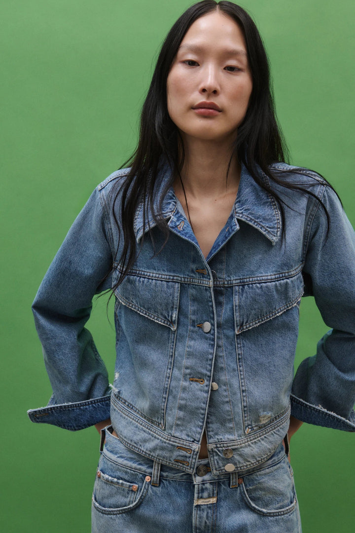 Closed - Mid Blue Denim Jacket - Kalifornia Jean Bar
