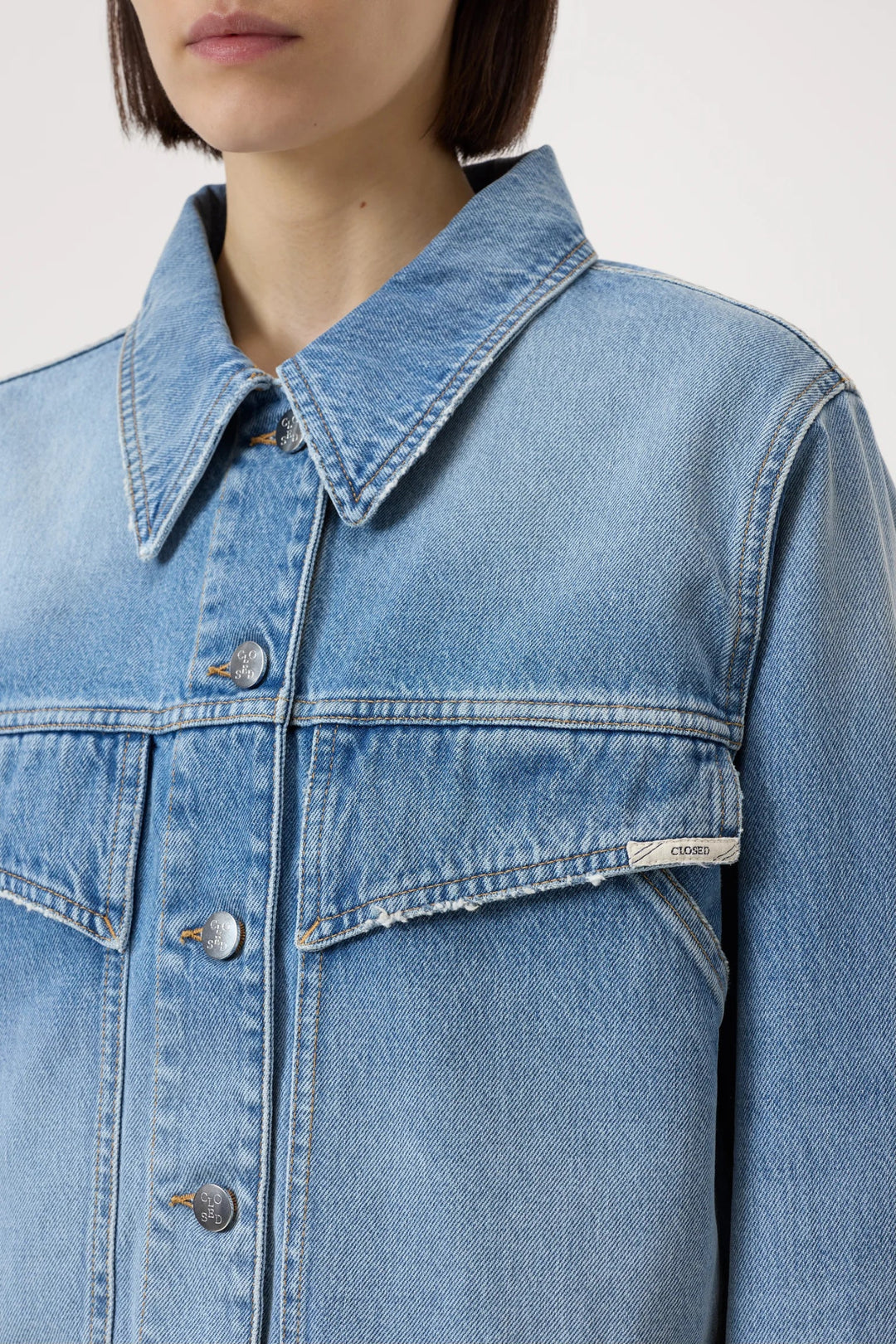 Closed - Mid Blue Denim Jacket - Kalifornia Jean Bar