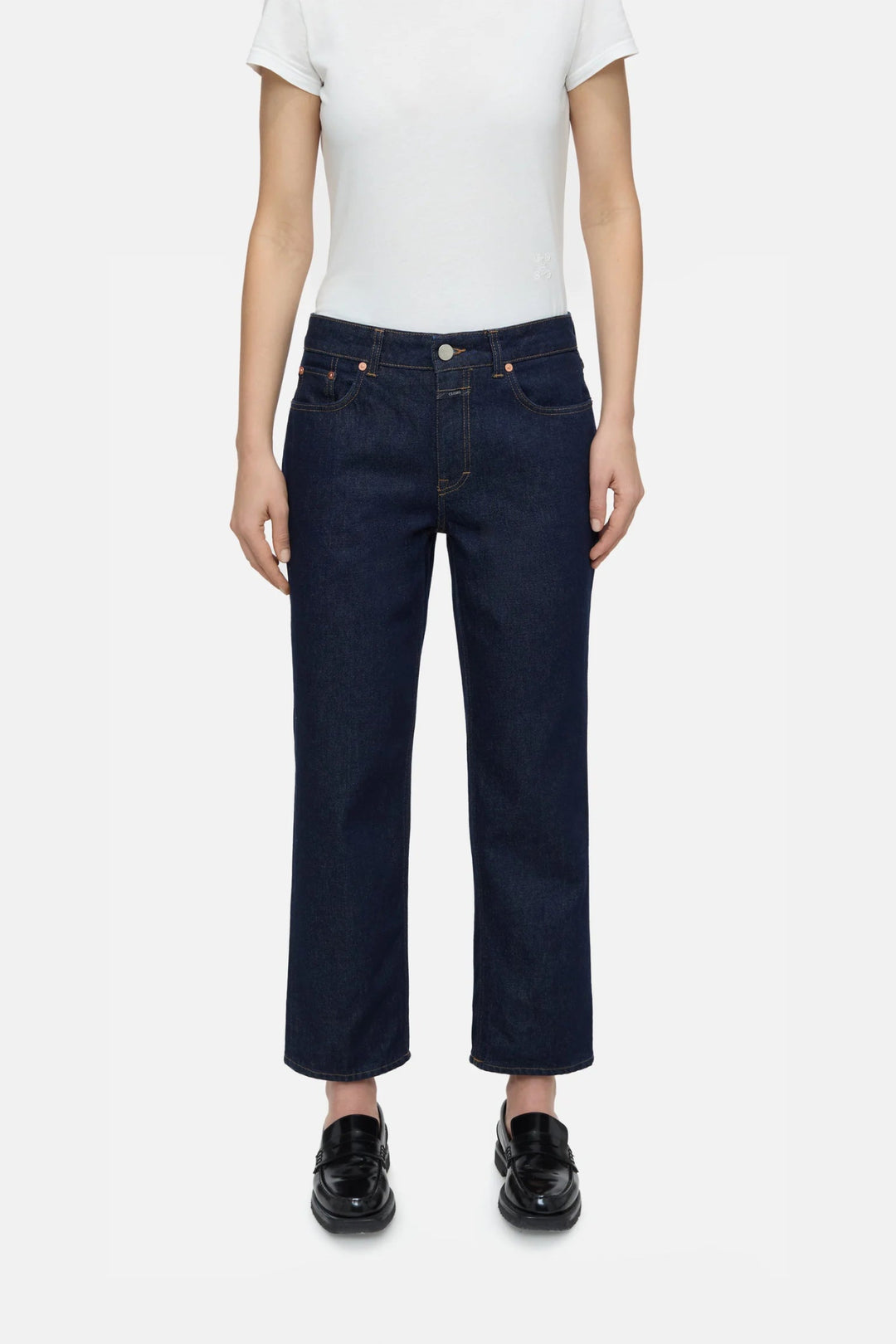 Closed - Straight Leg Milo Jean in Dark Blue - Kalifornia Jean Bar