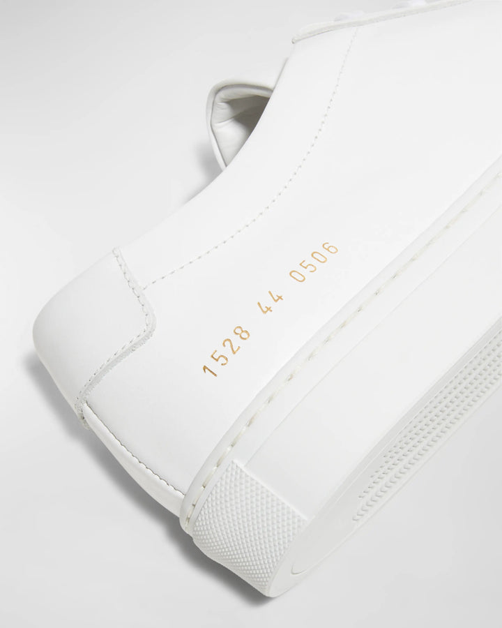 Common Projects - White Original Achilles Low Sneaker - Kalifornia Jean Bar