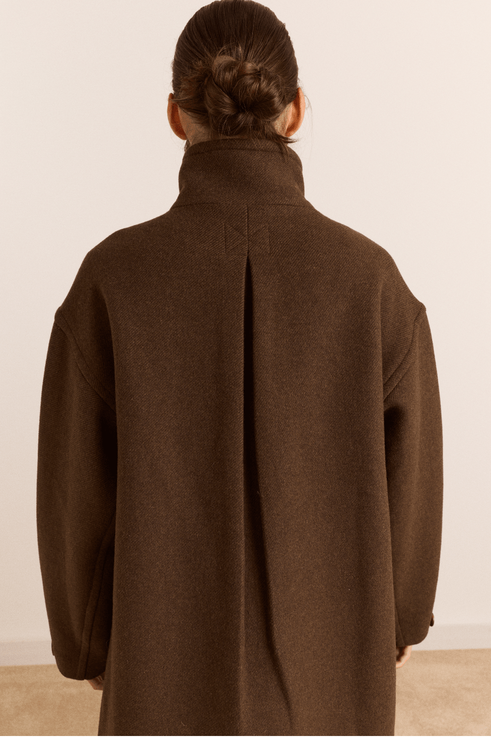 Damson Madder - Agnes Wool Coat in Chocolate - Kalifornia Jean Bar