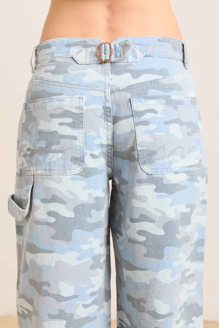 Damson Madder - Drew Jean in Camo - Kalifornia Jean Bar