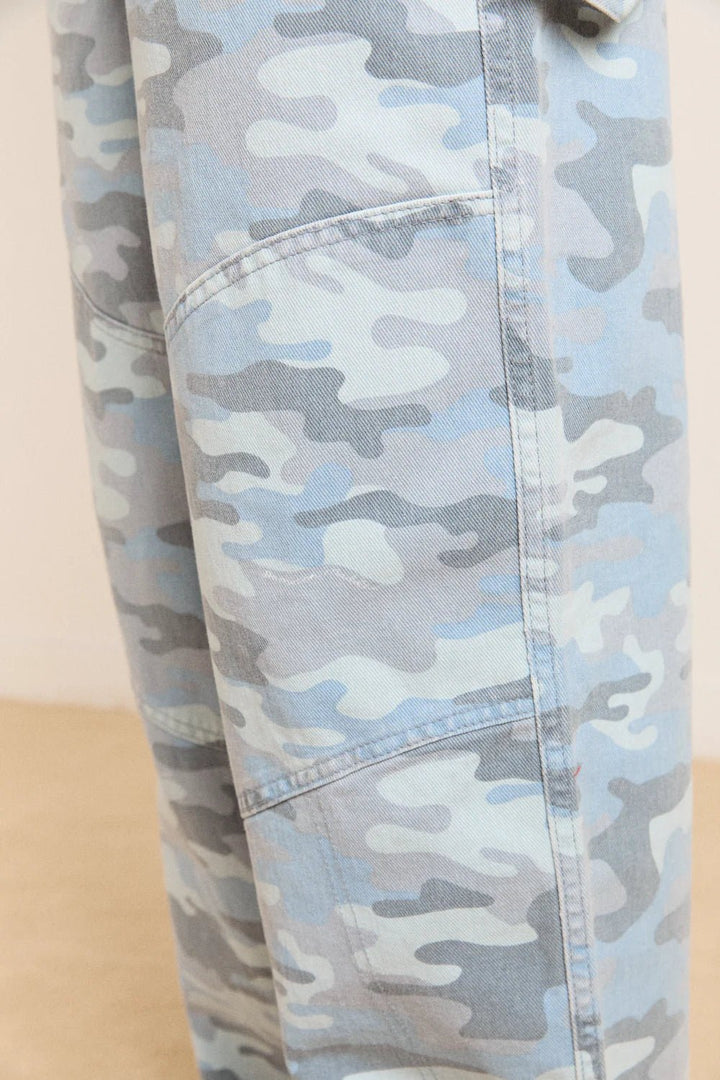 Damson Madder - Drew Jean in Camo - Kalifornia Jean Bar